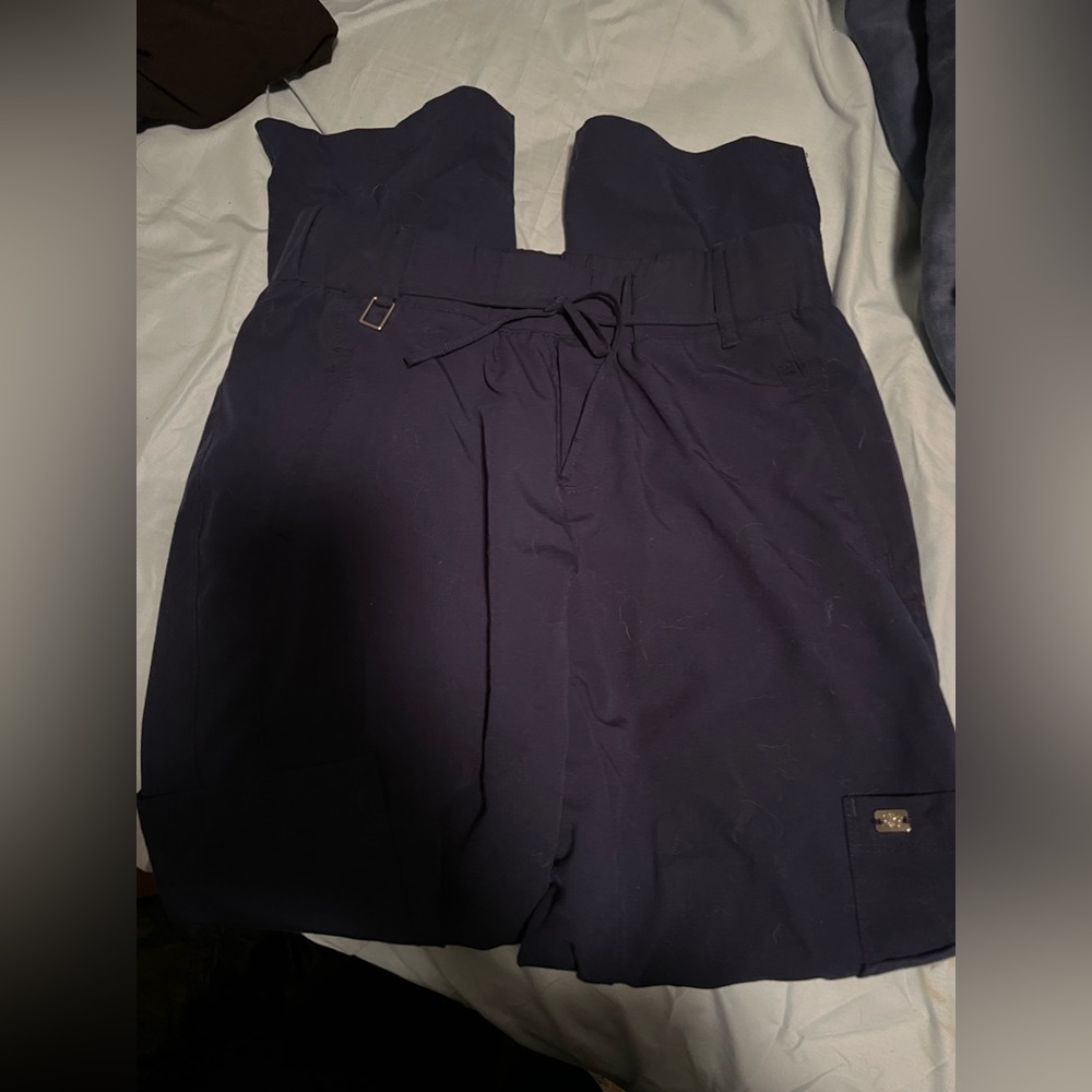 Greys Anatomy Signature Scrub Pants, Size Small, Navy